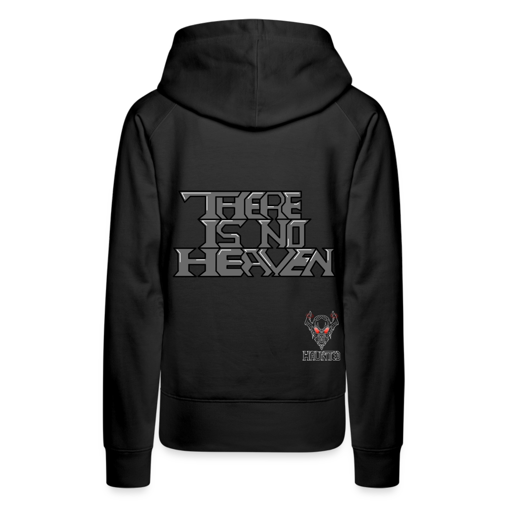 Woman Hoodie There Is No Heaven Text - Schwarz