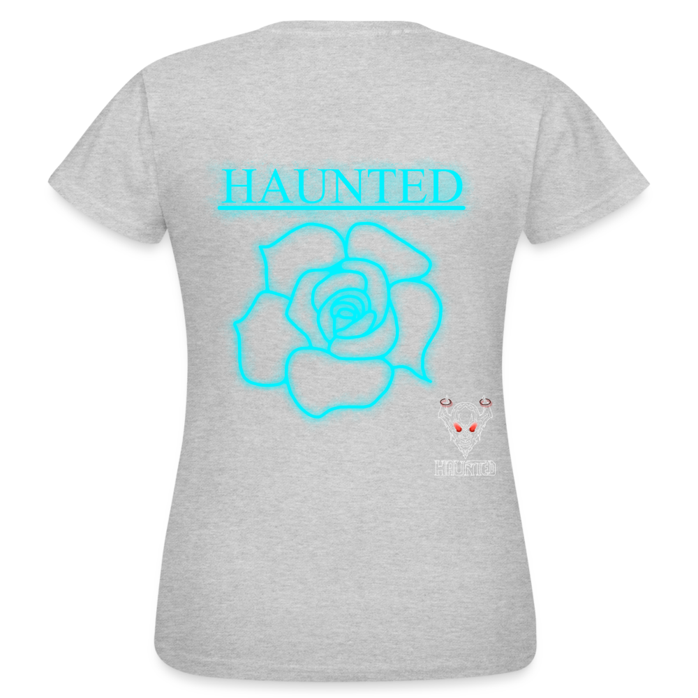 Women T-Shirt Original Neon Rose - Grau meliert