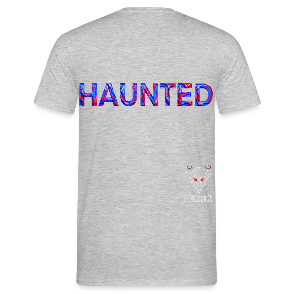 Men T-Shirt Cosmic Flame Surge - Grau meliert