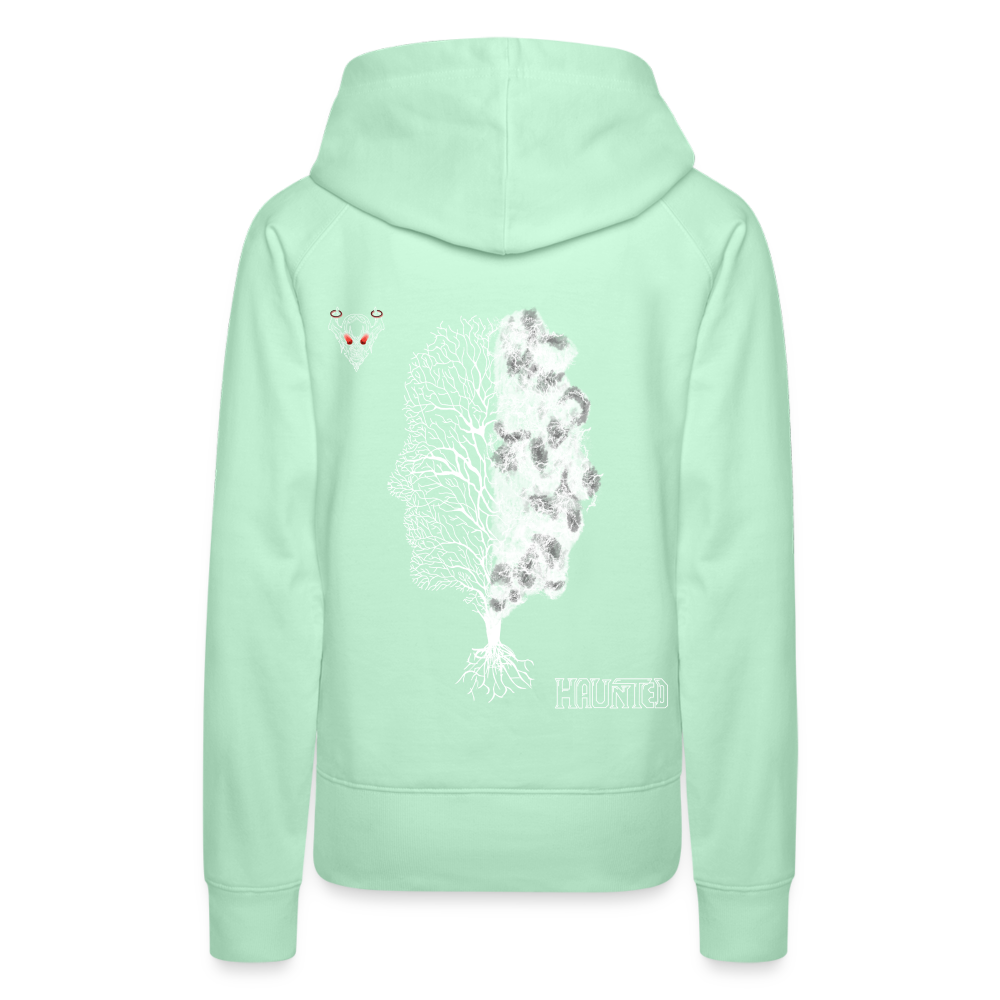 Woman Hoodie Dead or Alive - helles Mintgrün
