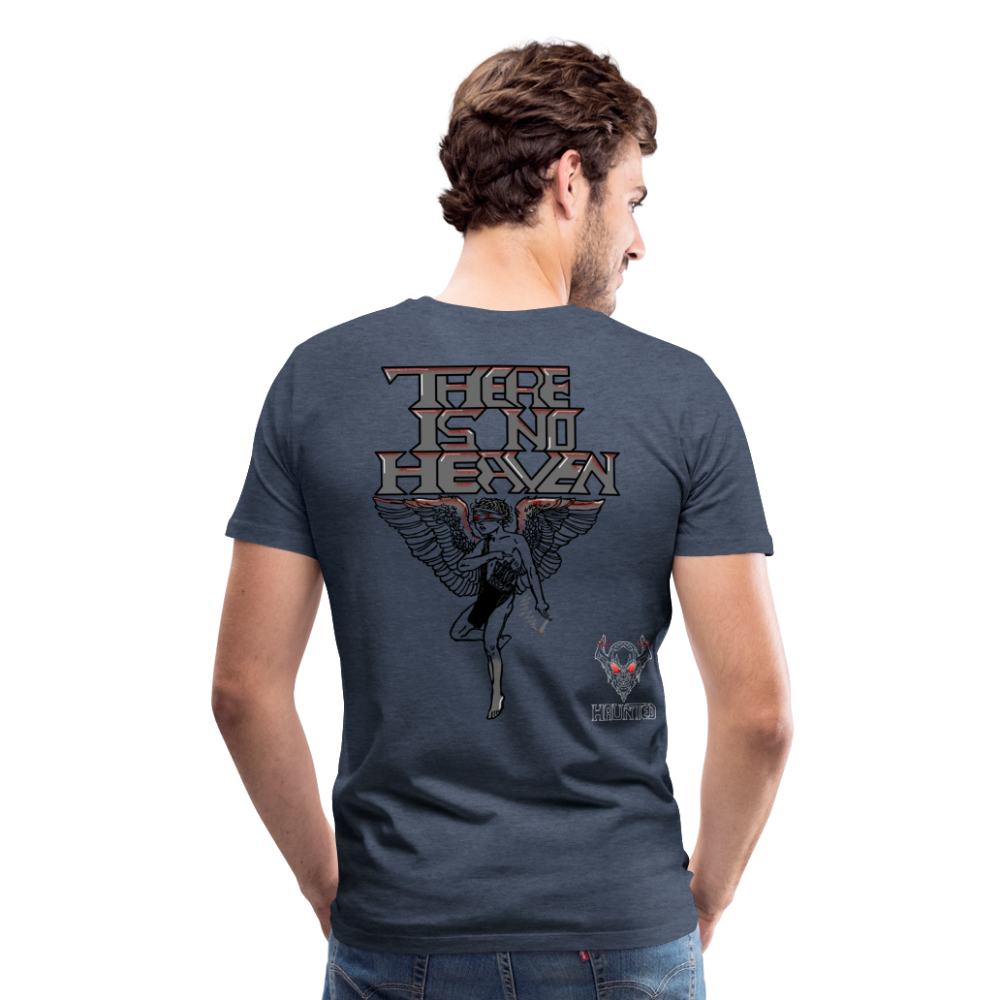 Men T-Shirt There Is No Heaven bloody - Blau meliert