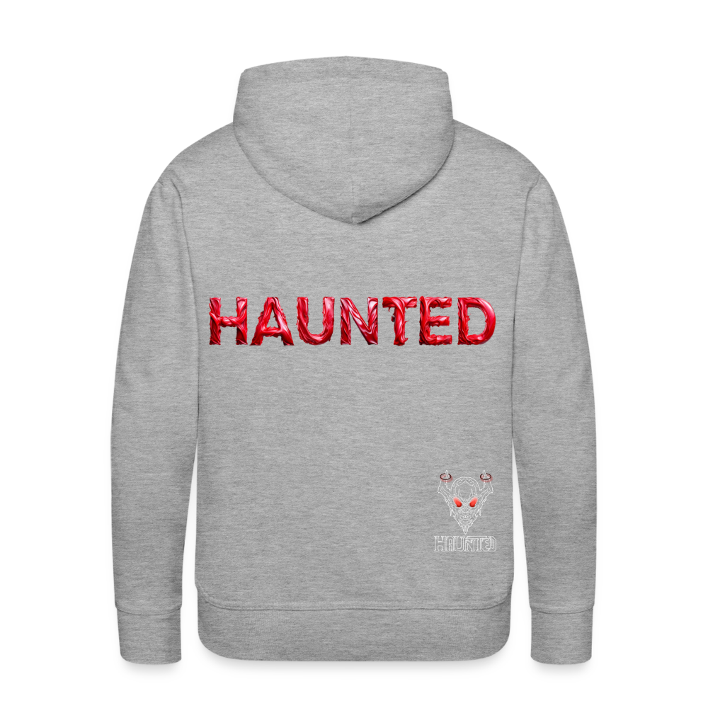 Men Hoodie Crimson Silk Blaze - Grau meliert