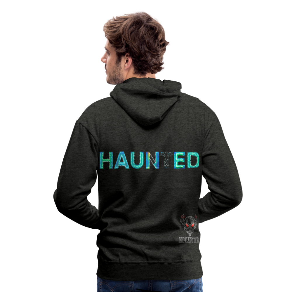 Men Hoodie Neon Surge Aura - Anthrazit