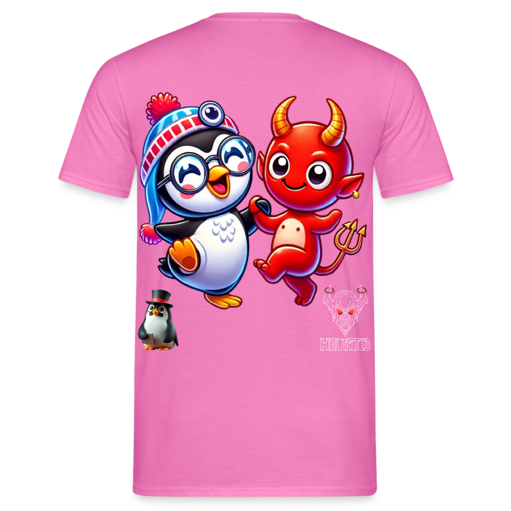 Men T-Shirt Dancing with Devil - Pink