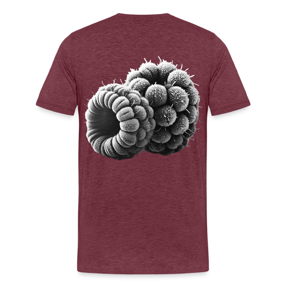 Men T-Shirt Frozen Berries - Bordeauxrot meliert