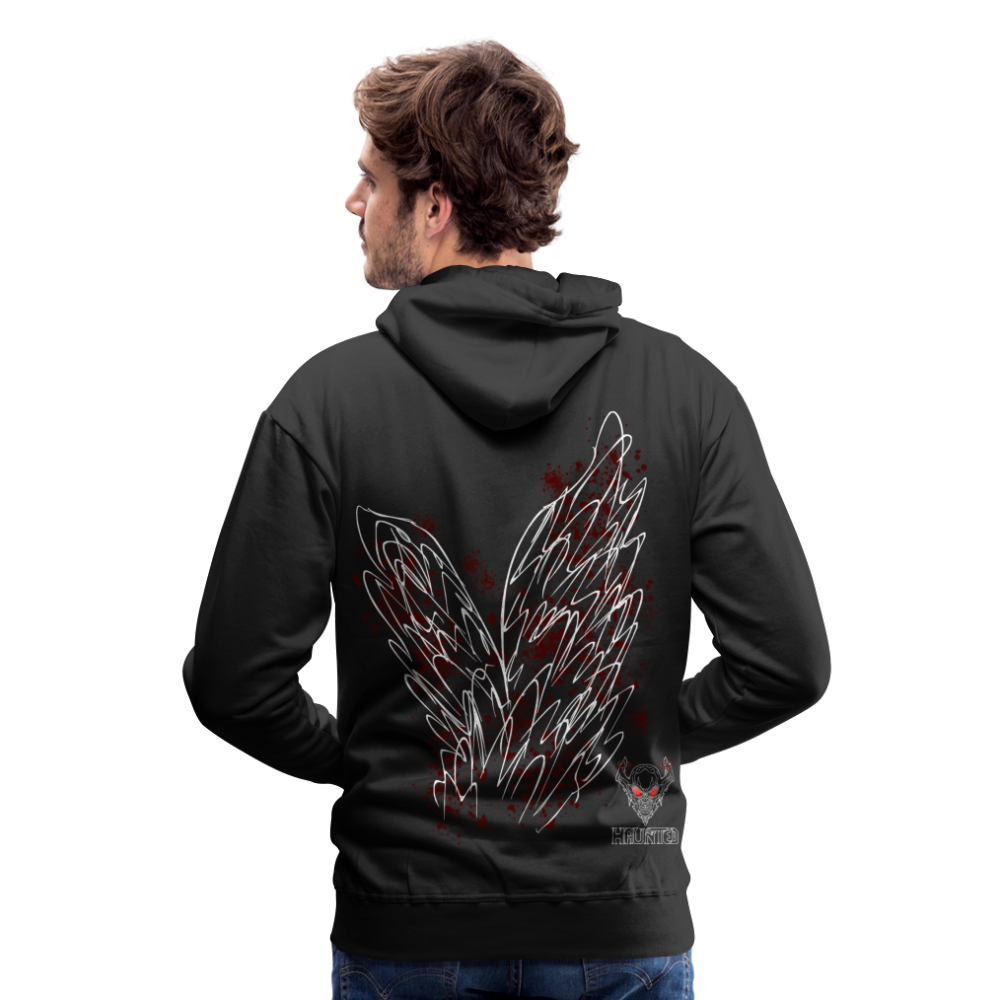 Men Hoodie Dark Red Wings - Schwarz