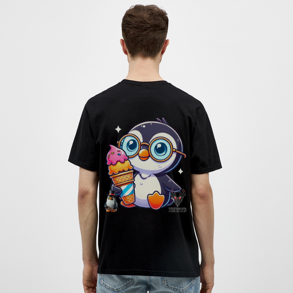 Men T-Shirt KasPenguin with Ice - Schwarz