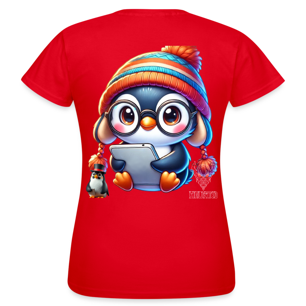 Women T-Shirt KasPenguin with Pad - Rot