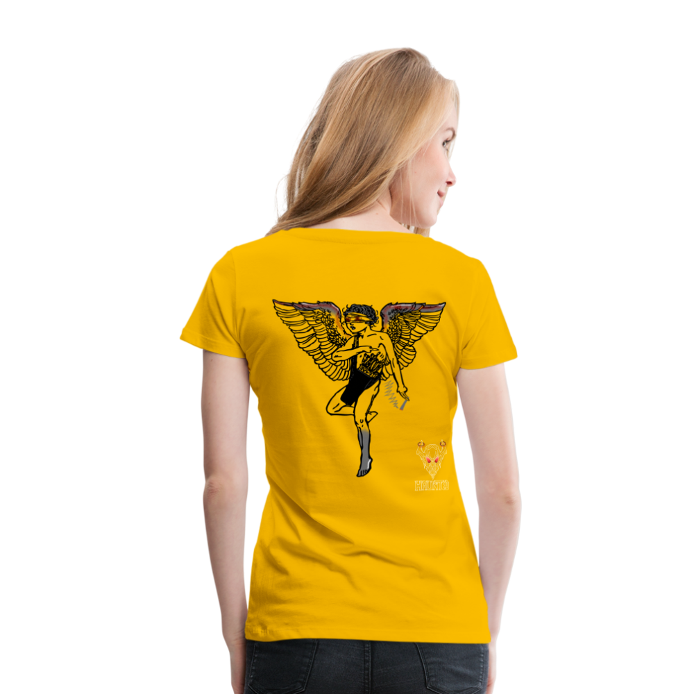 Woman T-Shirt Angel bloody - Sonnengelb