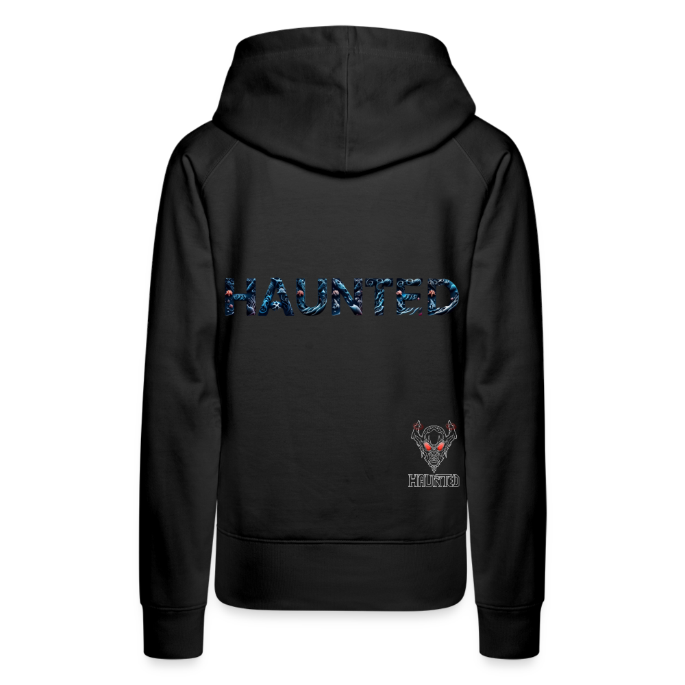 Women Hoodie Abyssal Coral Glow - Schwarz