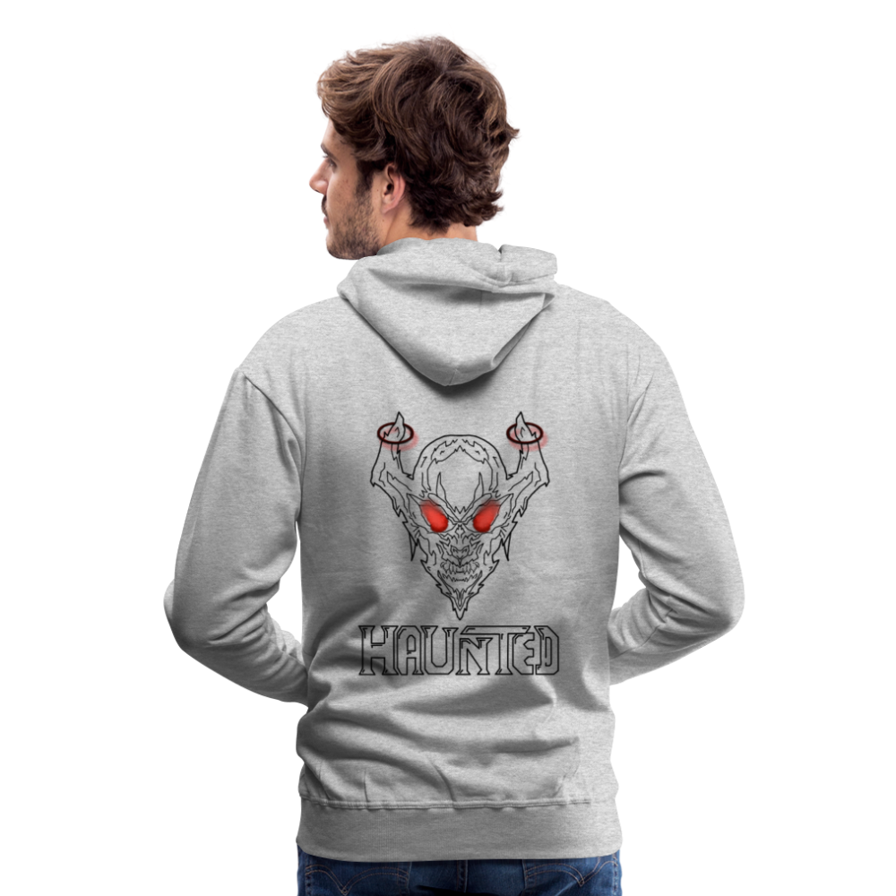 Men Hoodie Deamon Black - Grau meliert