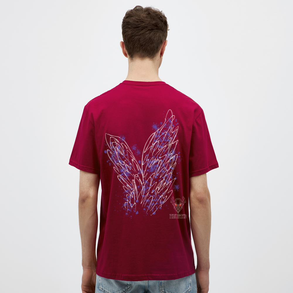 Men T-Shirt Light Blue Wings - Ziegelrot