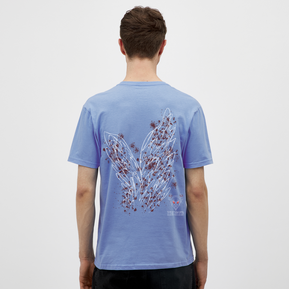 Men T-Shirt Dark Red Wings - carolina blue
