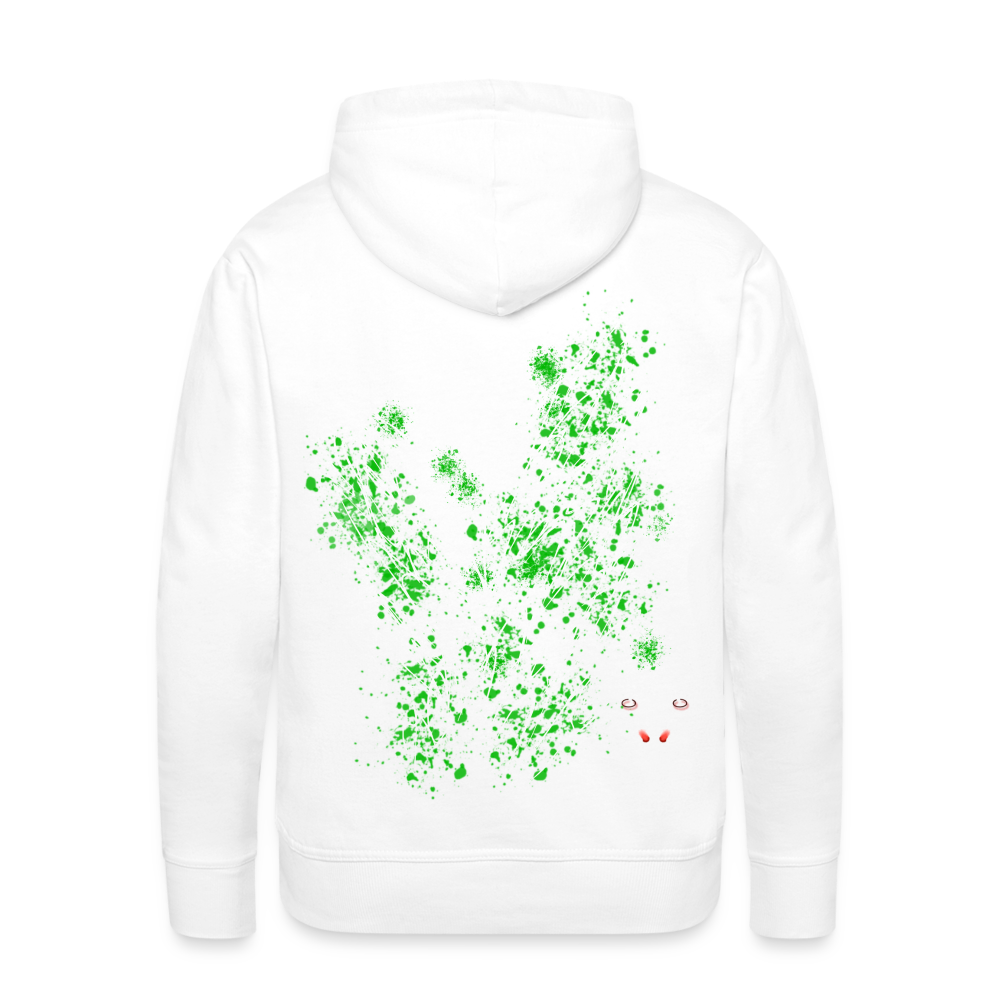 Men Hoodie Green Wings - Weiß