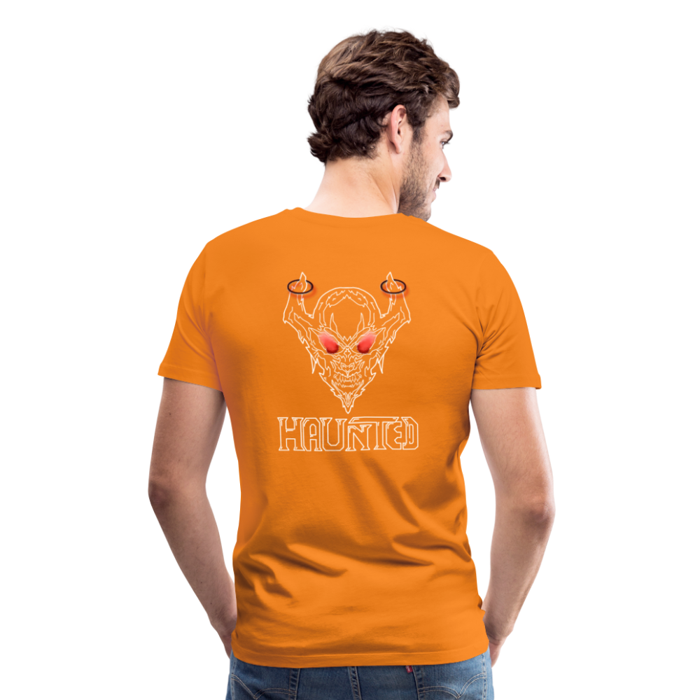 Men T-Shirt Deamon White - Orange