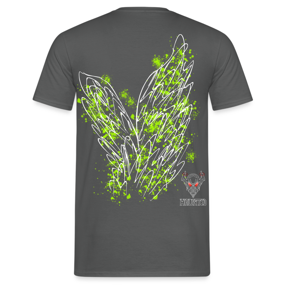 Men T-Shirt Poison Green Wings - Anthrazit