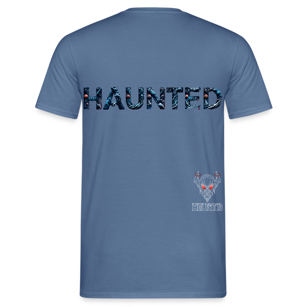 Men T-Shirt Abyssal Coral Glow - Taubenblau