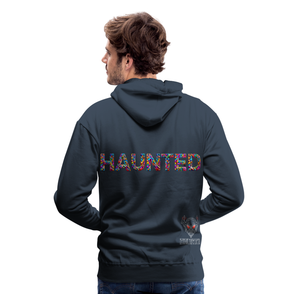 Men Hoodie Haunted Doodle Dreams - Navy