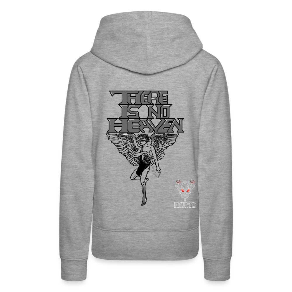 Woman Hoodie There Is No Heaven - Grau meliert