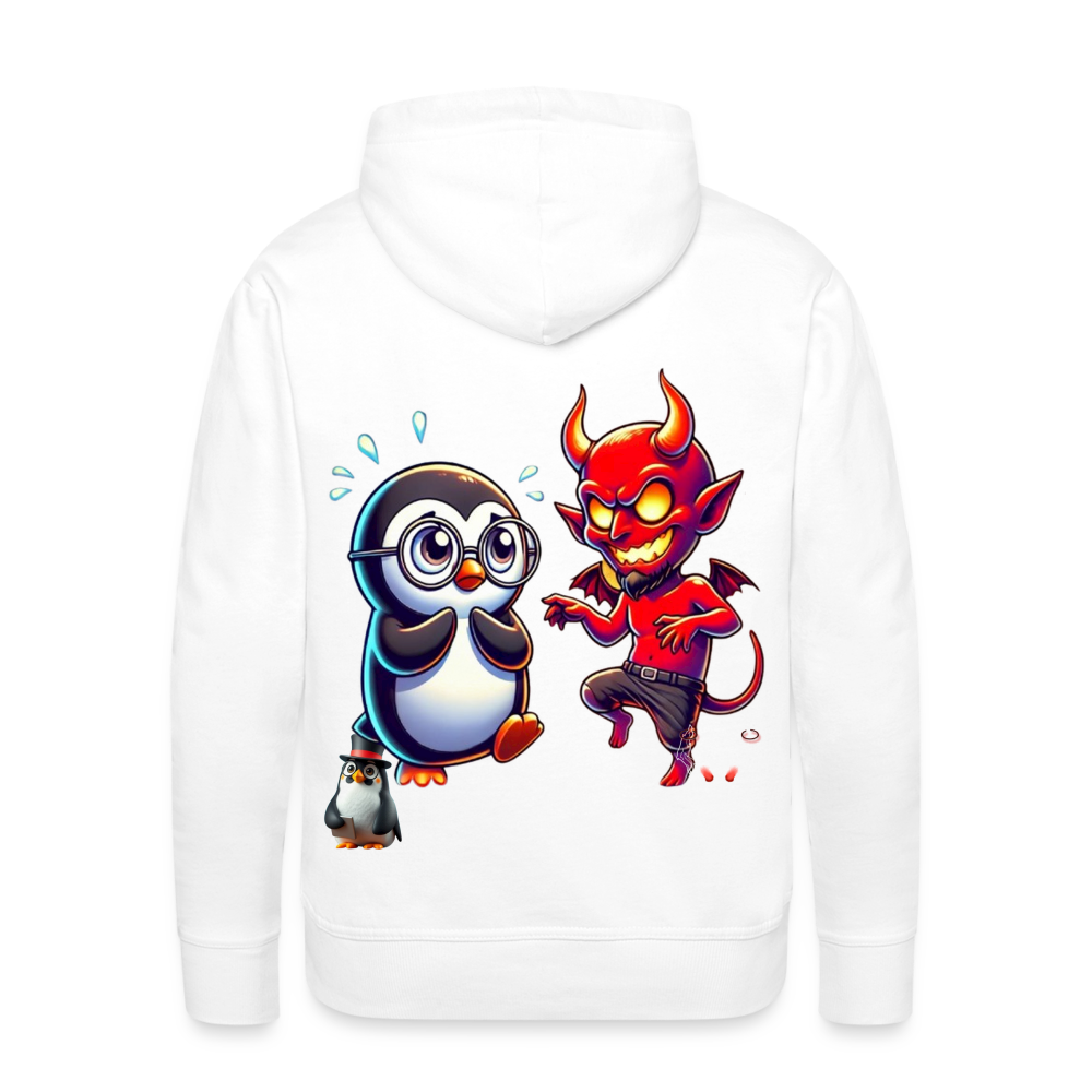 Men Hoodie Dancing with Devil - Weiß