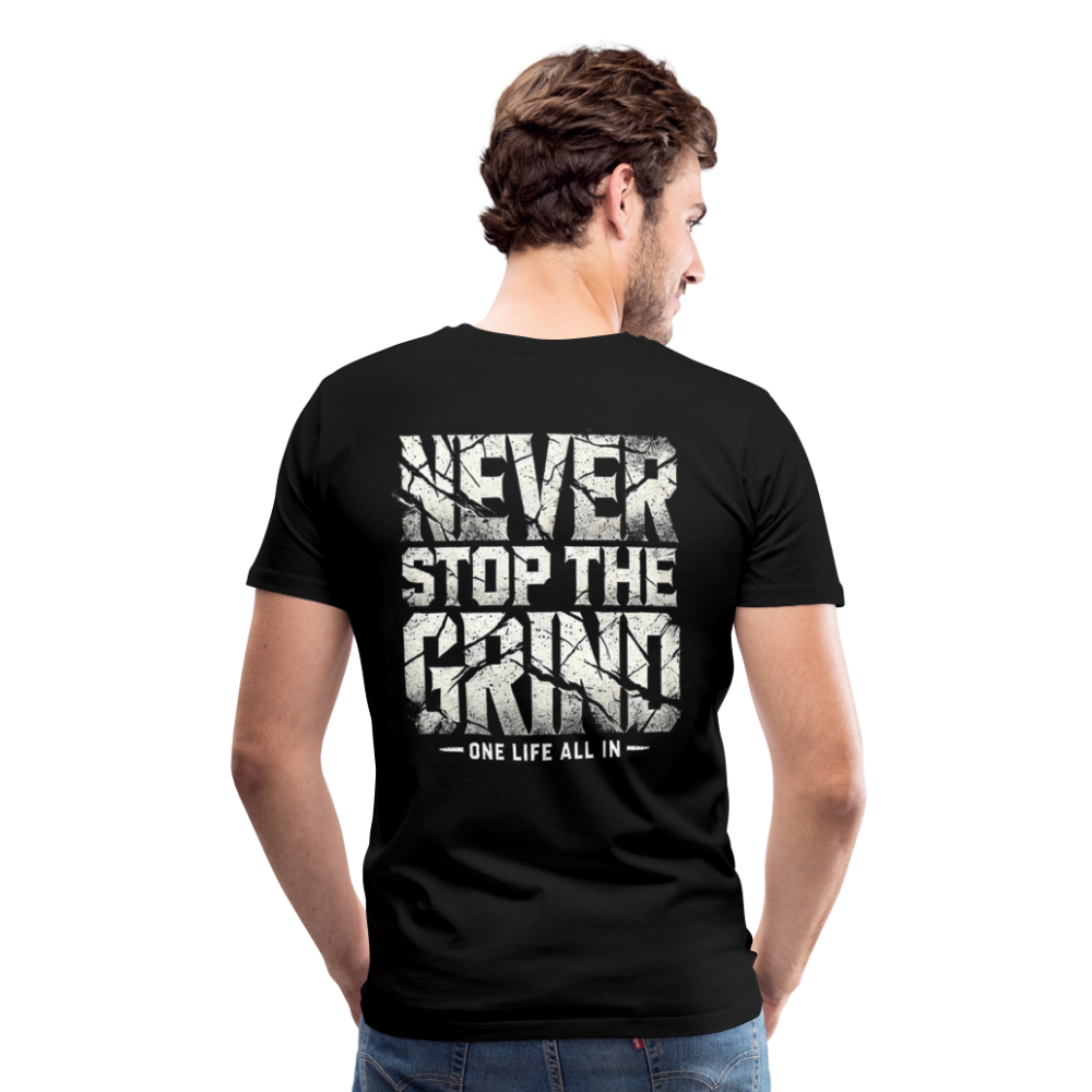 Men T-Shirt Never Stop The Grind - Schwarz