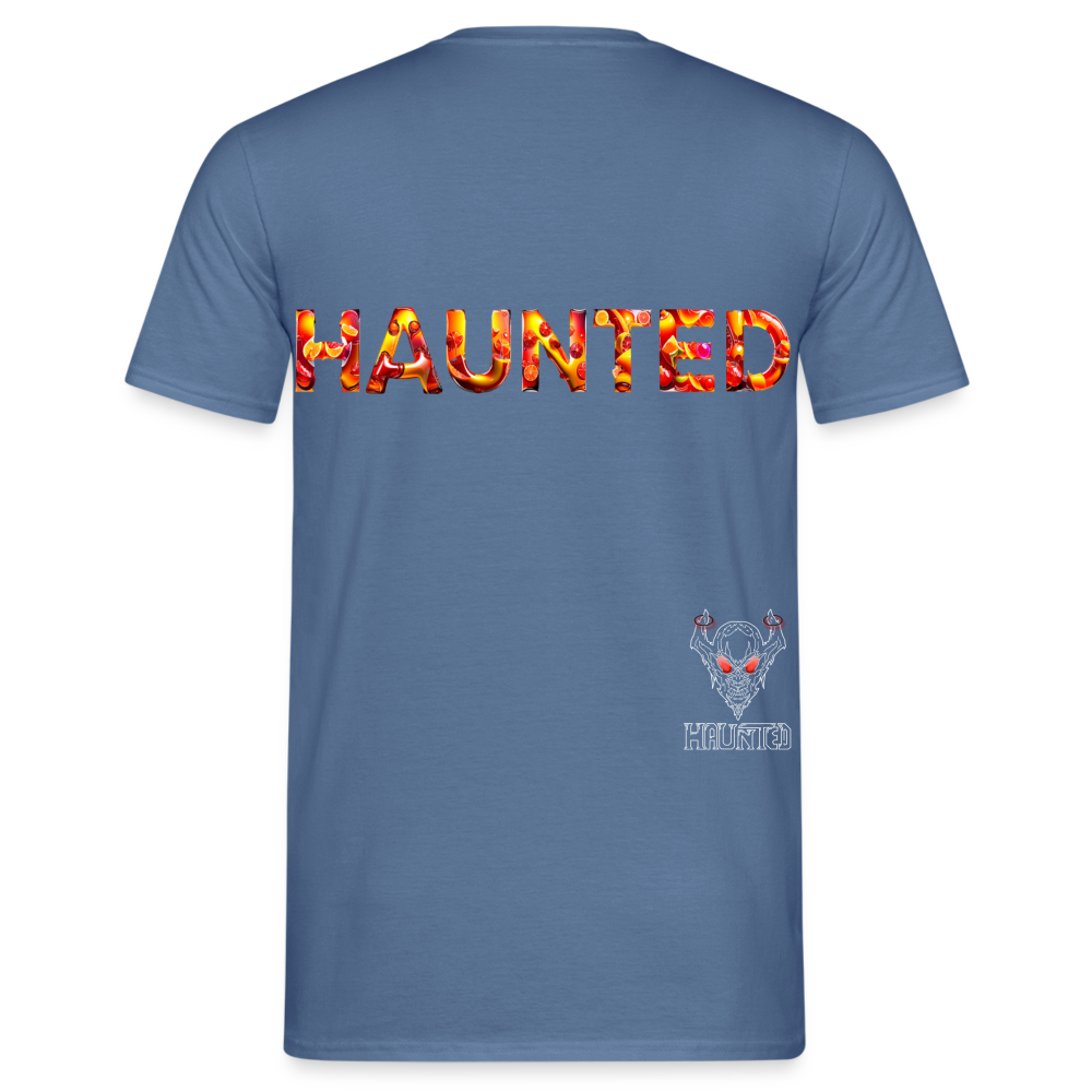 Men T-Shirt Citrus Sunset Splash - Taubenblau