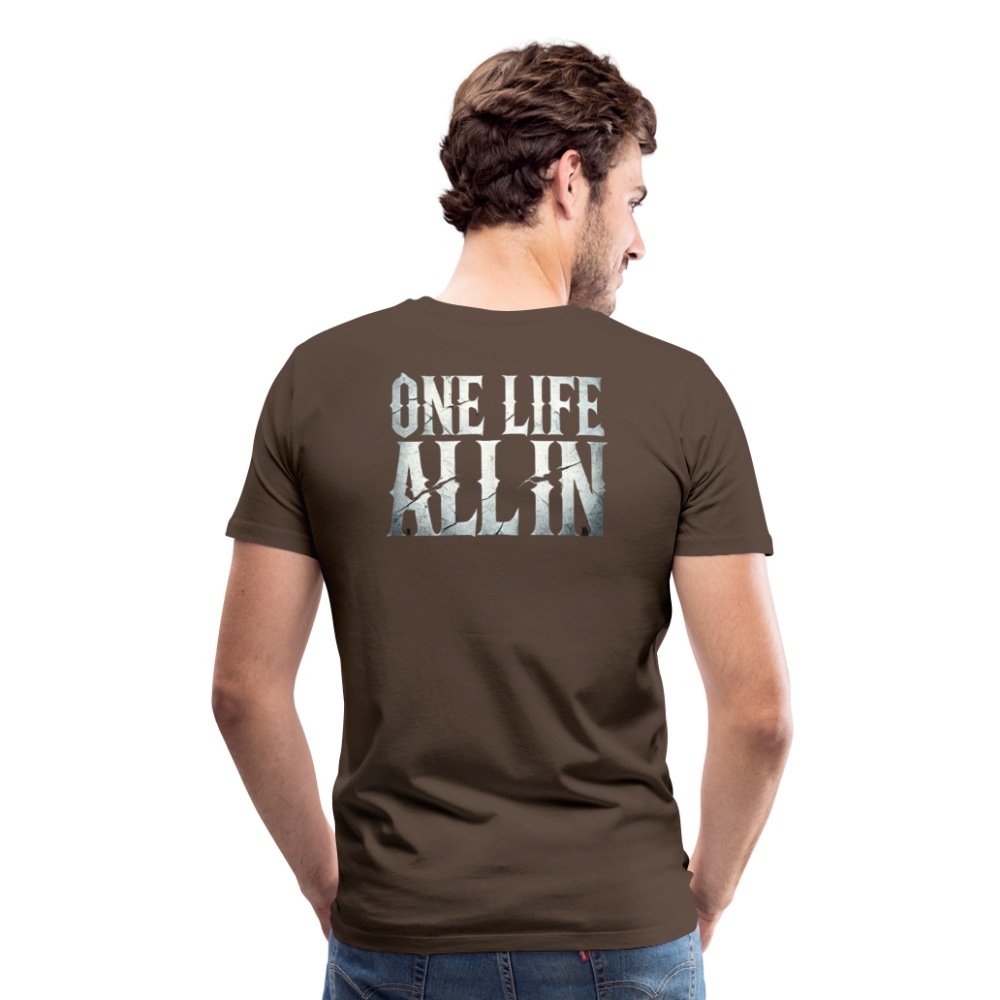 Women T-Shirt One Life All In - Edelbraun