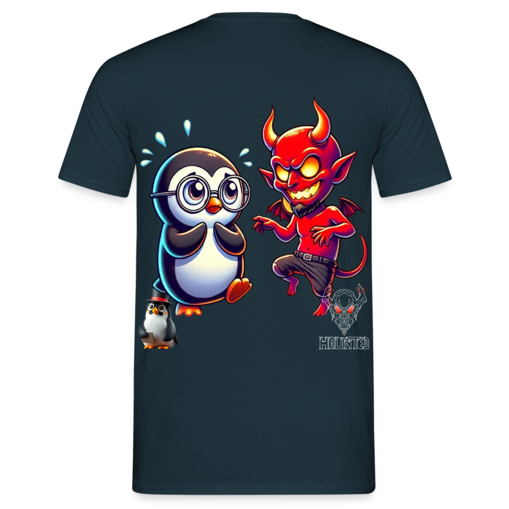 Men T-Shirt Dancing with Devil - Navy