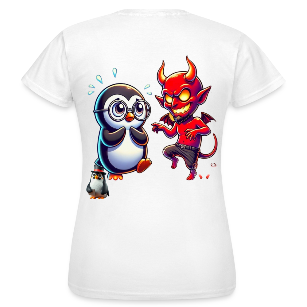 Women T-Shirt Dancing with Devil - Weiß