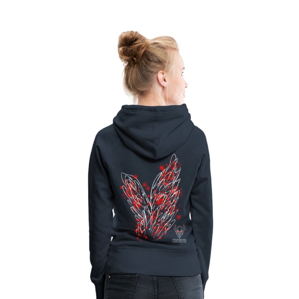 Women Hoodie Red Wings - Navy