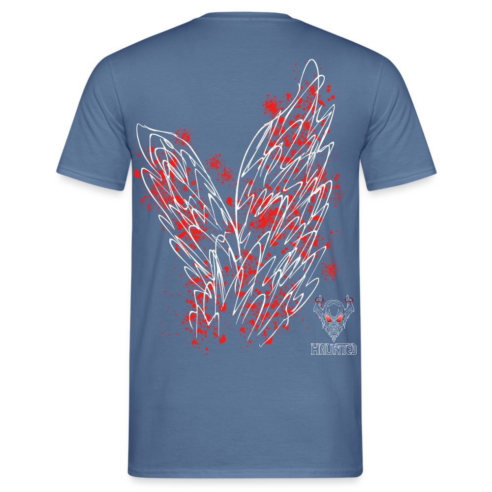 Men T-Shirt Red Wings - Taubenblau