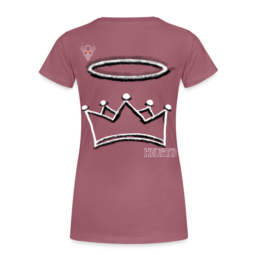 Woman T-Shirt Crown and Ring Light - Malve