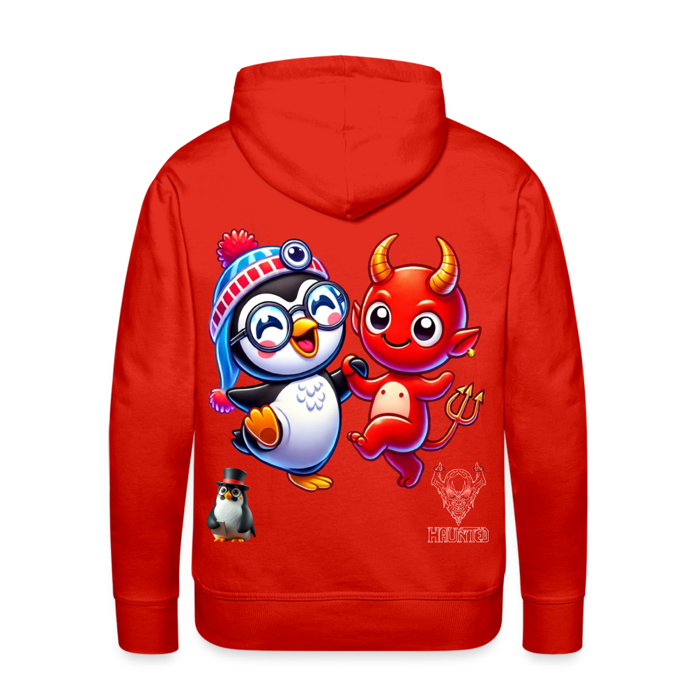 Men Hoodie Dancing with Devil - Rot