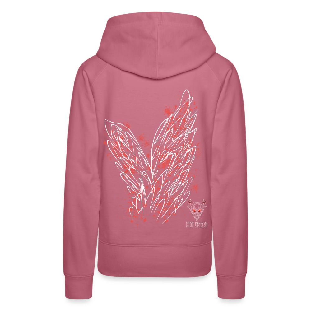 Women Hoodie Light Red Wings - Malve