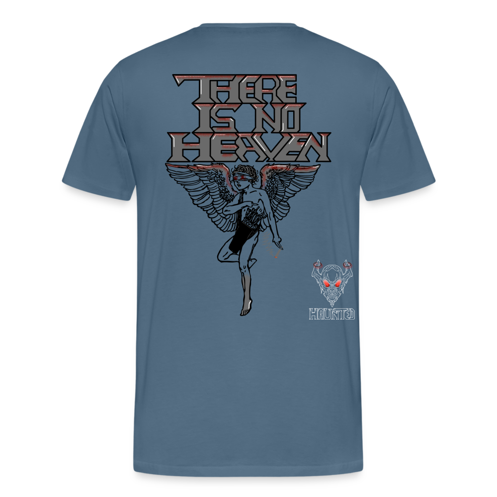 Men T-Shirt There Is No Heaven bloody - Blaugrau