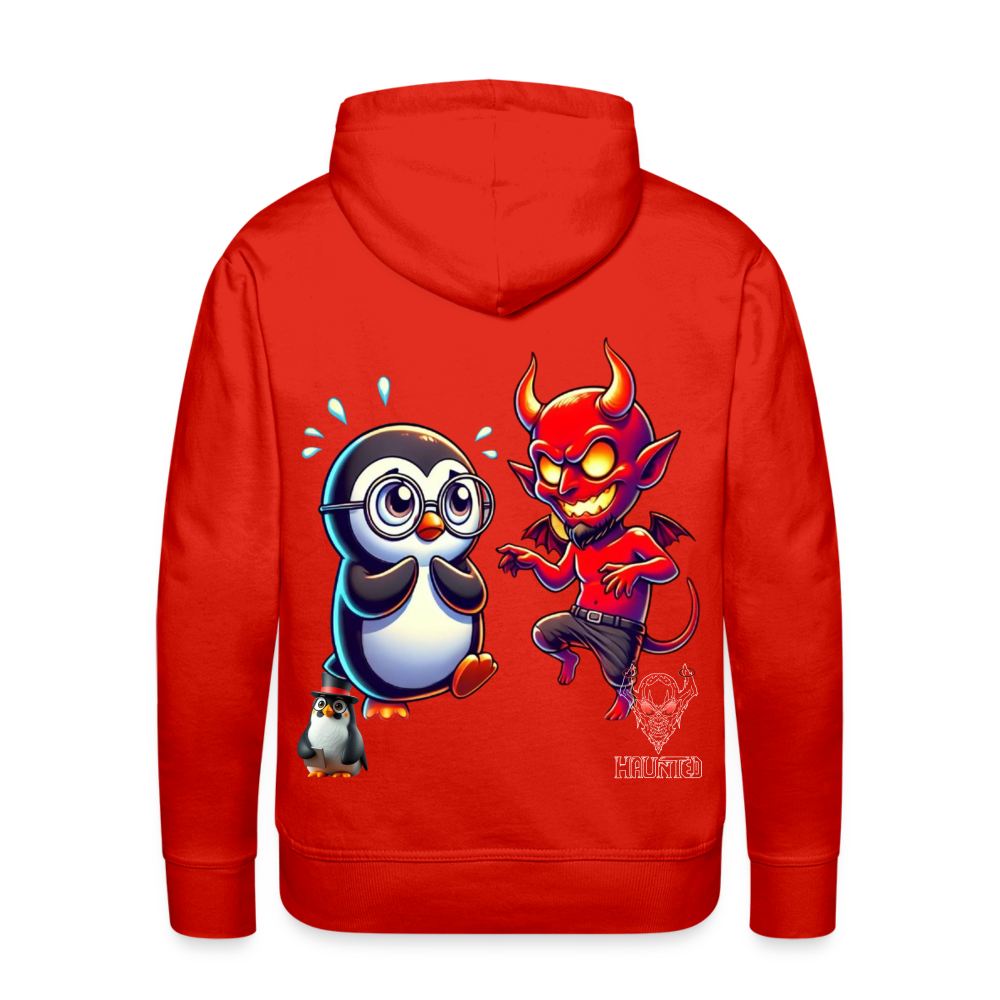 Men Hoodie Dancing with Devil - Rot