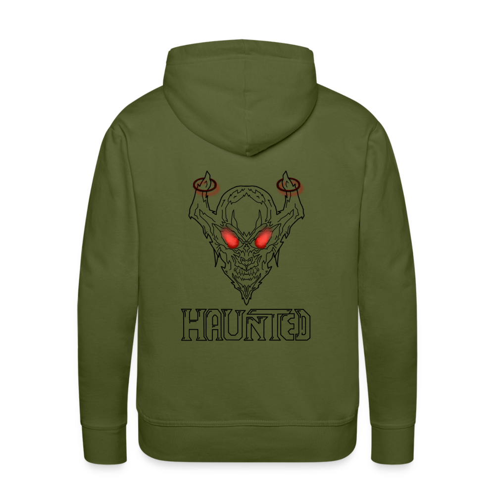 Men Hoodie Deamon Black - Olivgrün