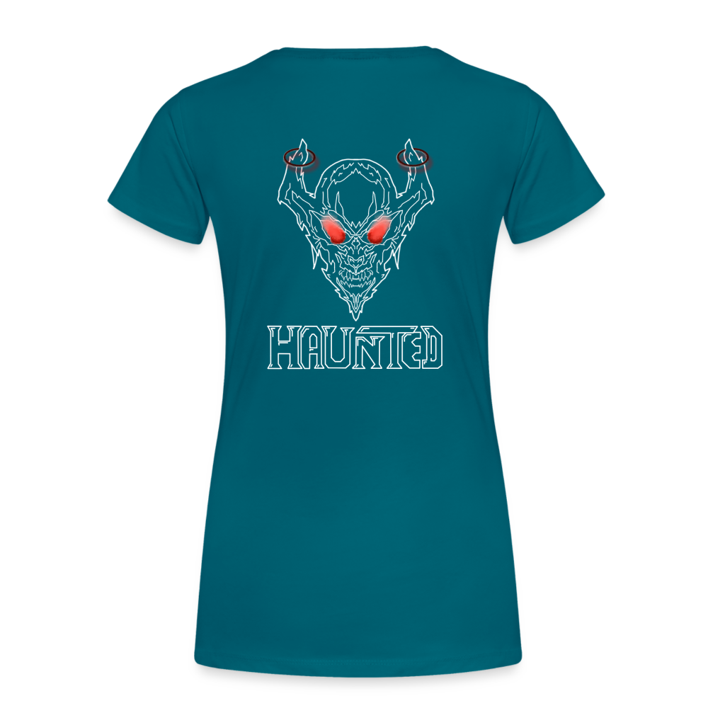 Women T-Shirt Deamon White - Divablau