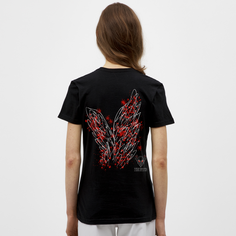 Women T-Shirt Red Wings - Schwarz