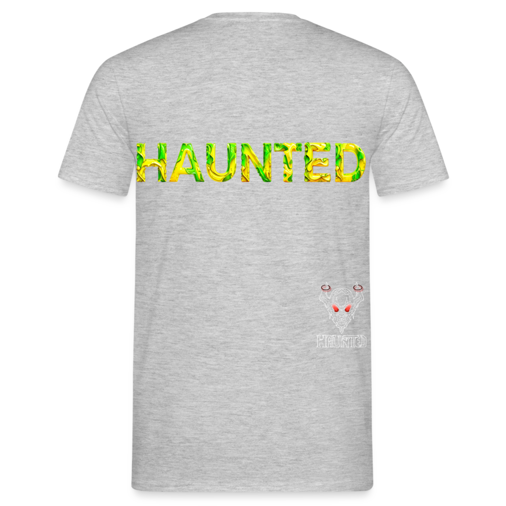 Men T-Shirt Citrus Jungle Splash - Grau meliert