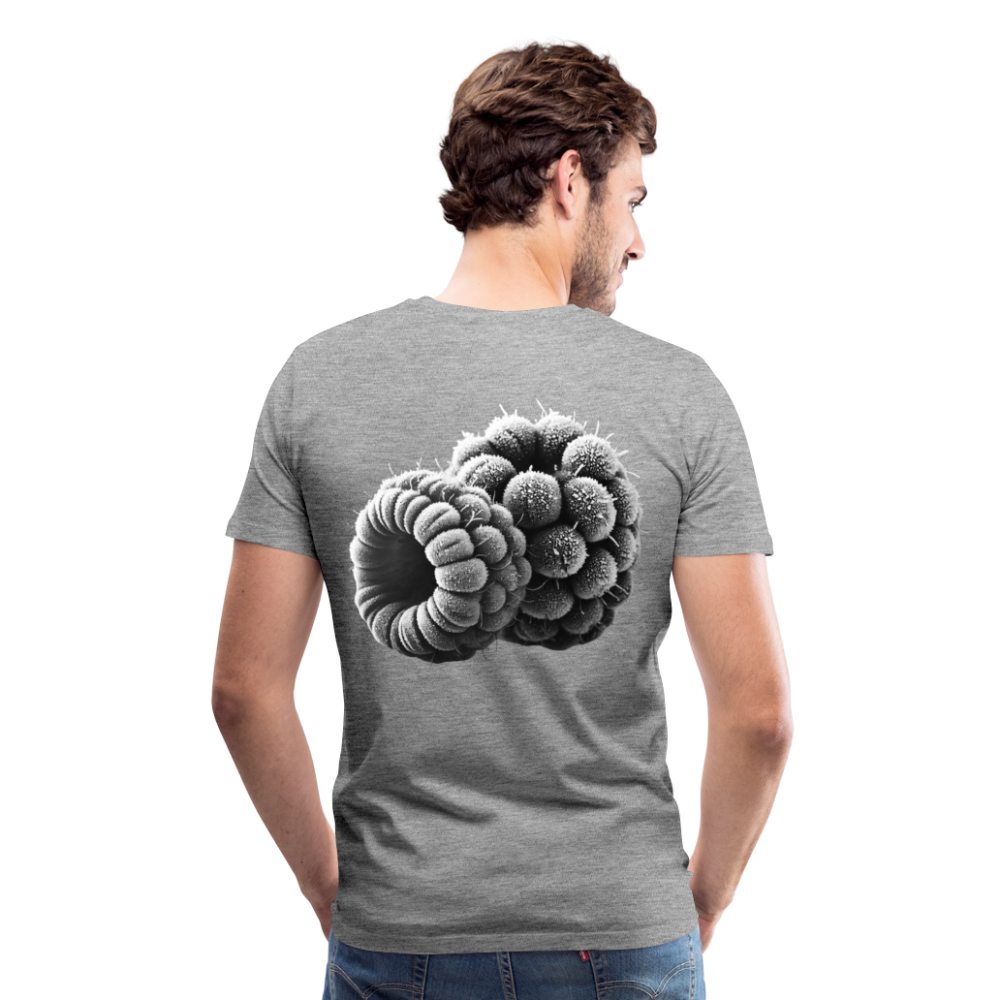Men T-Shirt Frozen Berries - Grau meliert