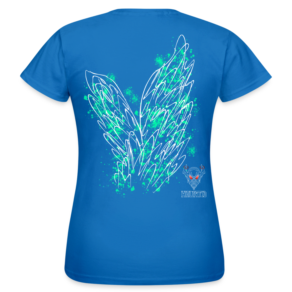 Women T-Shirt Turquoise Wings - Royalblau