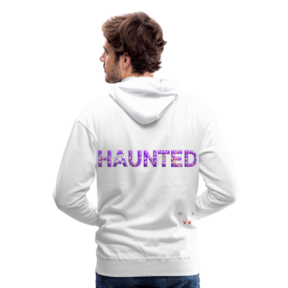 Men Hoodie Lavender Bloom Essence - Weiß