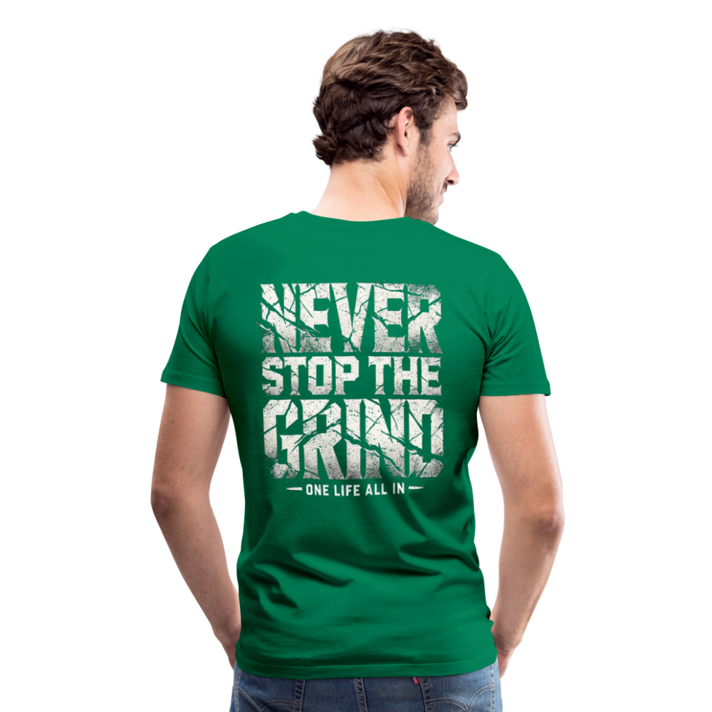Men T-Shirt Never Stop The Grind - Kelly Green