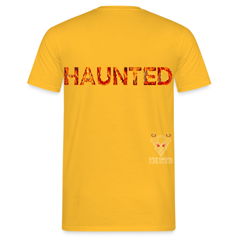 Men T-Shirt Blazing Ember Fury - Gelb