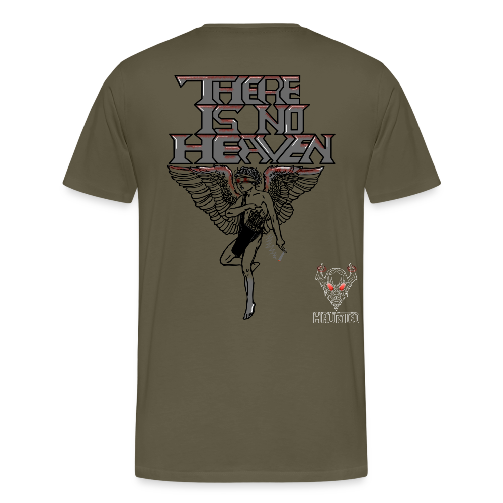 Men T-Shirt There Is No Heaven bloody - Khaki