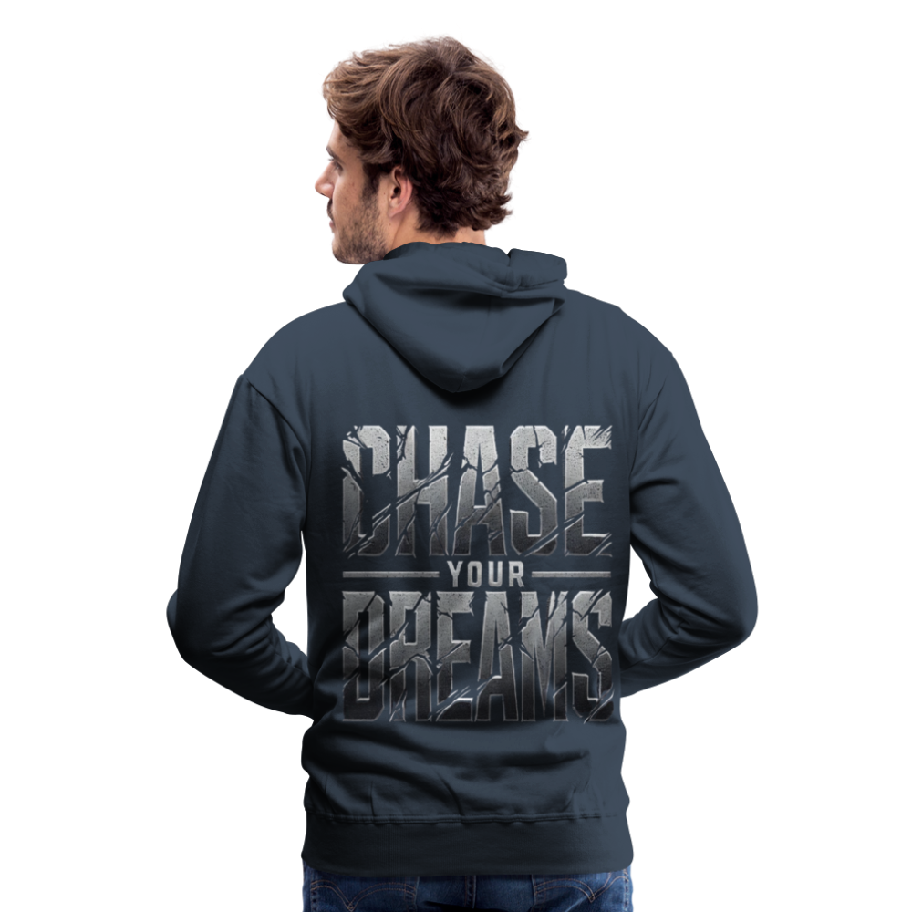 Men Hoodie Chase Your Dreams - Navy