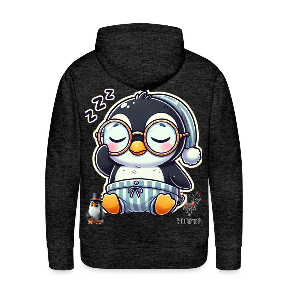 Men Hoodie Sleepy KasPenguin - Anthrazit