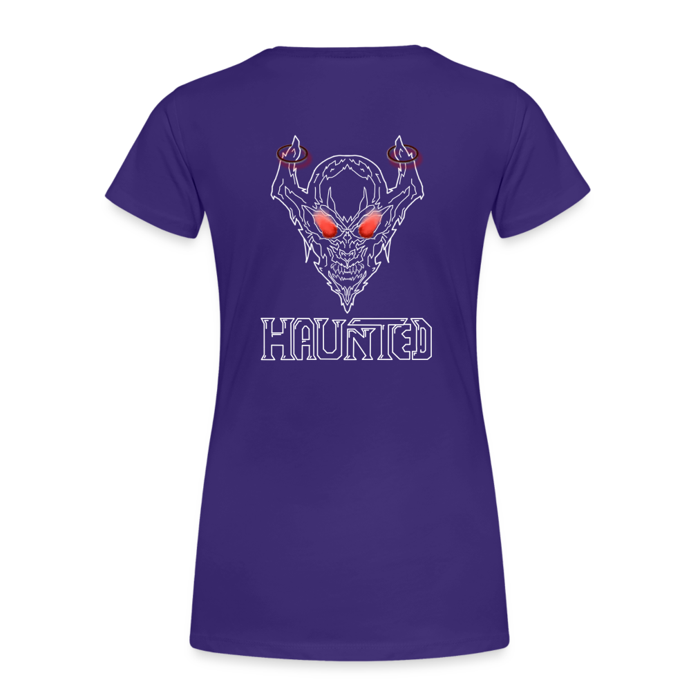 Women T-Shirt Deamon White - Lila