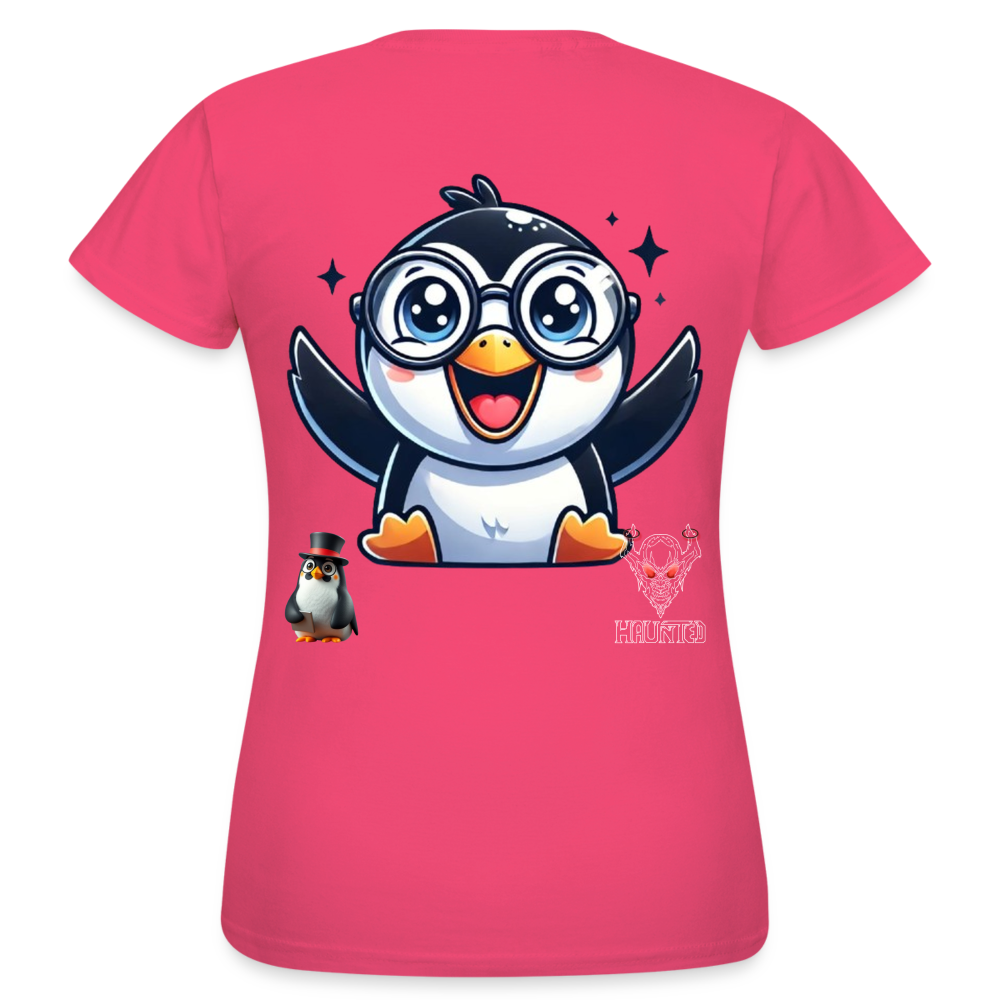 Women T-Shirt KasPenguin Happy - Azalea